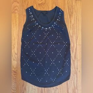 J Crew Women’s Tank Top with Metallic Embellishments, size XXS